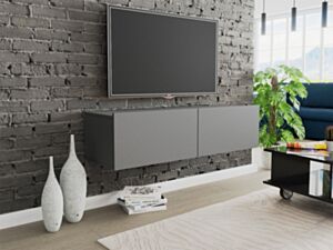 CLAUDE CRTV120 grafiitti seinään kiinnitettävä TV-pöytä