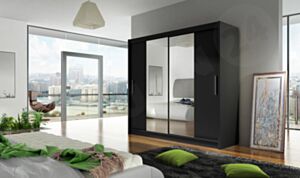 Vaatekaappi LONDON II-czarny