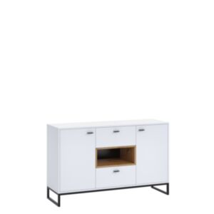 Lipasto OLIER K2D2SZ OL02-biały / biały + dąb artisan