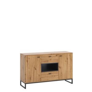 Lipasto OLIER K2D2SZ OL02-dąb artisan / dąb artisan + czarny