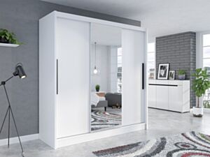 Vaatekaappi ROUEN I-biały / biały + lustro